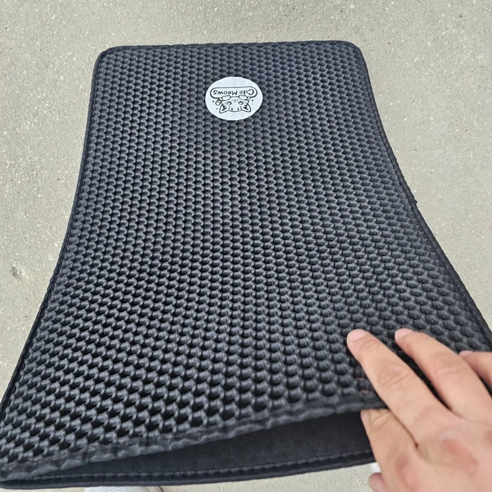 Gray Cat Litter Mat